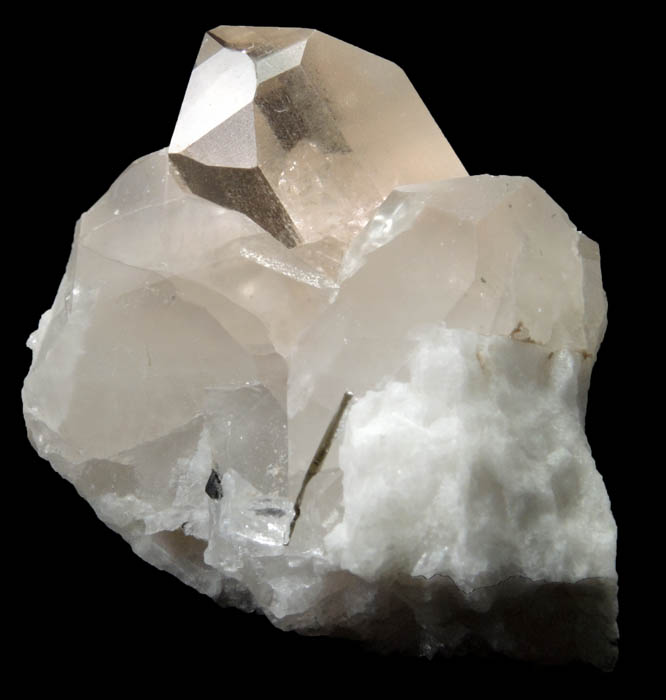 Topaz on Quartz from Gaiyingu, Braldu Valley, Baltistan, Gilgit-Baltistan, Pakistan