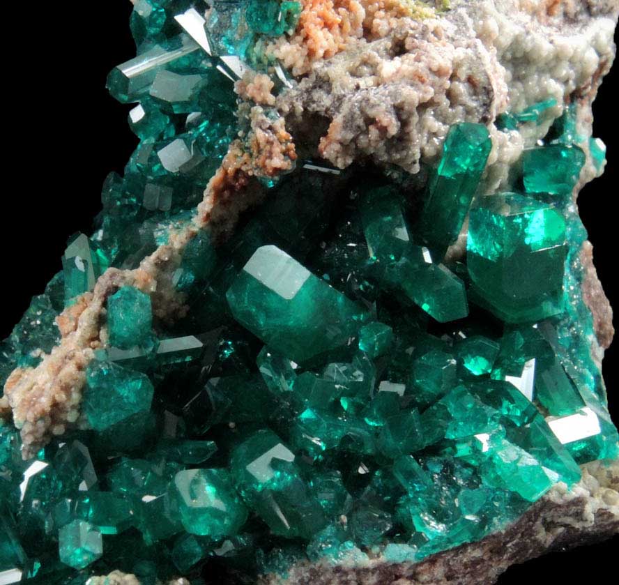 Dioptase from Reneville, Kindanba District, Pool Department, Republic of Congo