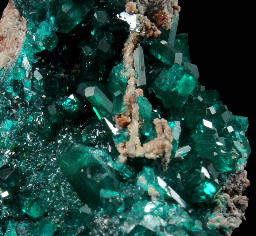 Dioptase from Reneville, Kindanba District, Pool Department, Republic of Congo