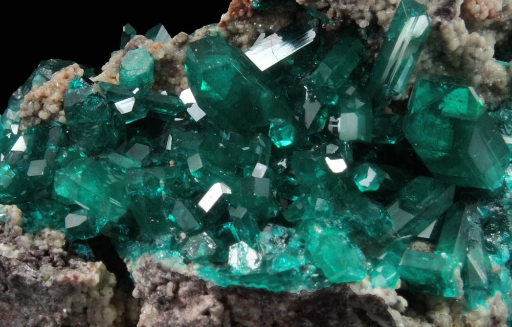 Dioptase from Reneville, Kindanba District, Pool Department, Republic of Congo