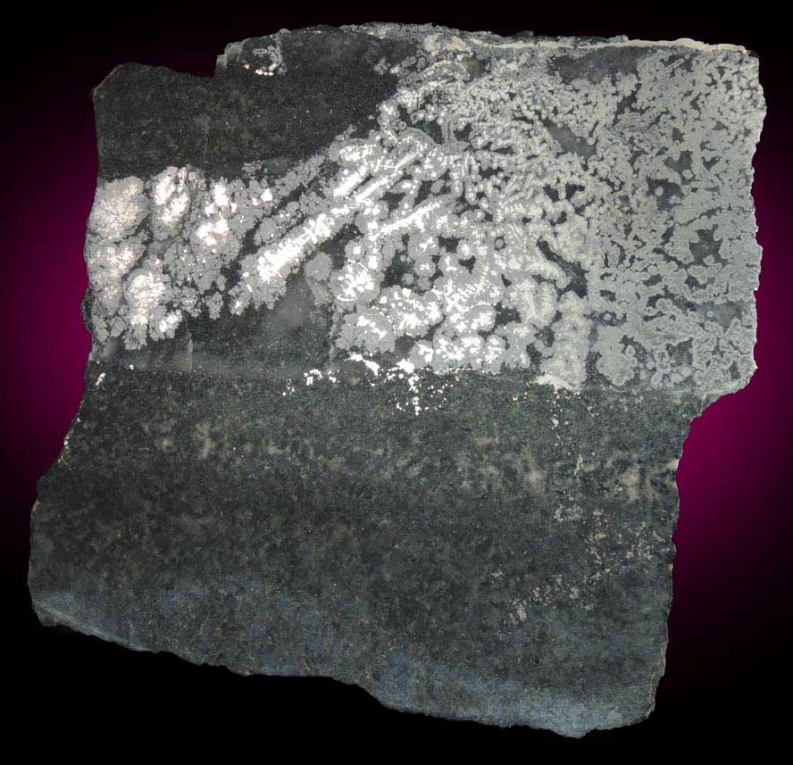 Silver (naturally crystallized native silver) from Siscoe Mine, Gowganda, Ontario, Canada