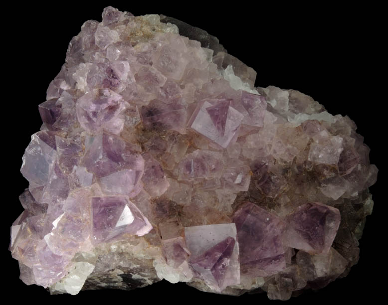 Fluorite interpenetrant-twinned crystals from Frazer's Hush Mine, Rookhope, Weardale, County Durham, England