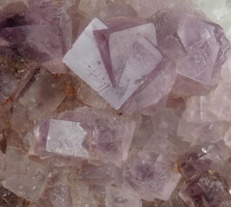 Fluorite interpenetrant-twinned crystals from Frazer's Hush Mine, Rookhope, Weardale, County Durham, England