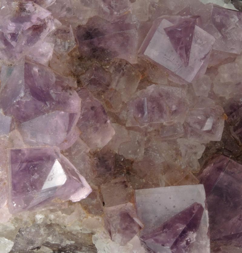 Fluorite interpenetrant-twinned crystals from Frazer's Hush Mine, Rookhope, Weardale, County Durham, England