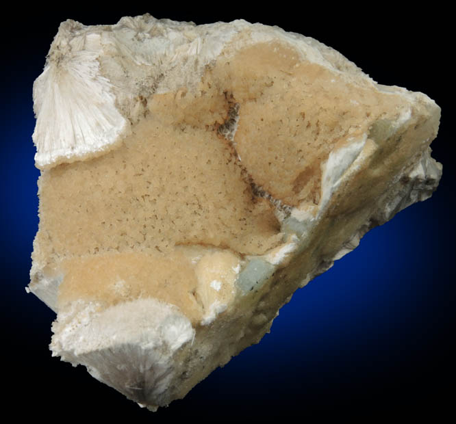 Pectolite-Stevensite with Prehnite from Prospect Park Quarry, Prospect Park, Passaic County, New Jersey