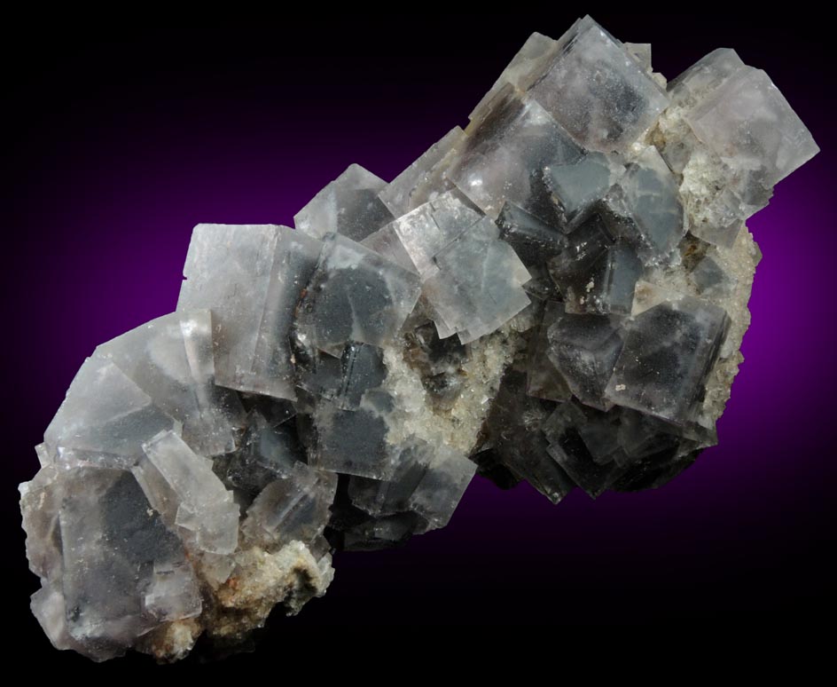 Fluorite with internal phantom-growth zones from Linda Prospect, near Montgomery Pass, Buena Vista District, Mineral County, Nevada