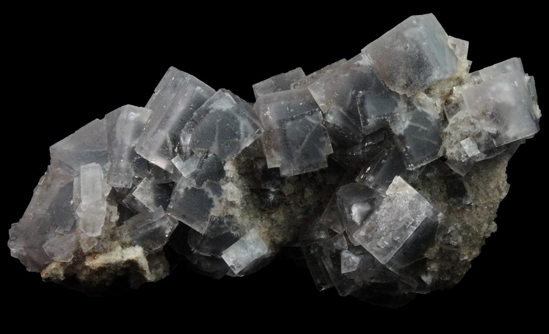 Fluorite with internal phantom-growth zones from Linda Prospect, near Montgomery Pass, Buena Vista District, Mineral County, Nevada