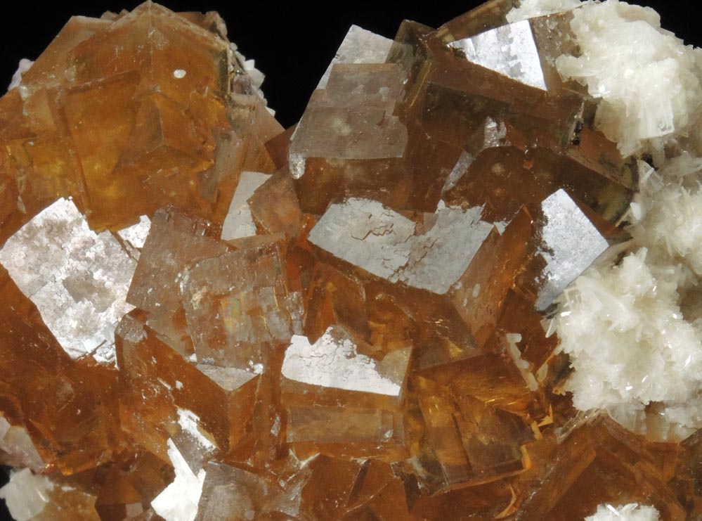Fluorite with Barite from Moscona Mine, Solis, Villabona District, Asturias, Spain