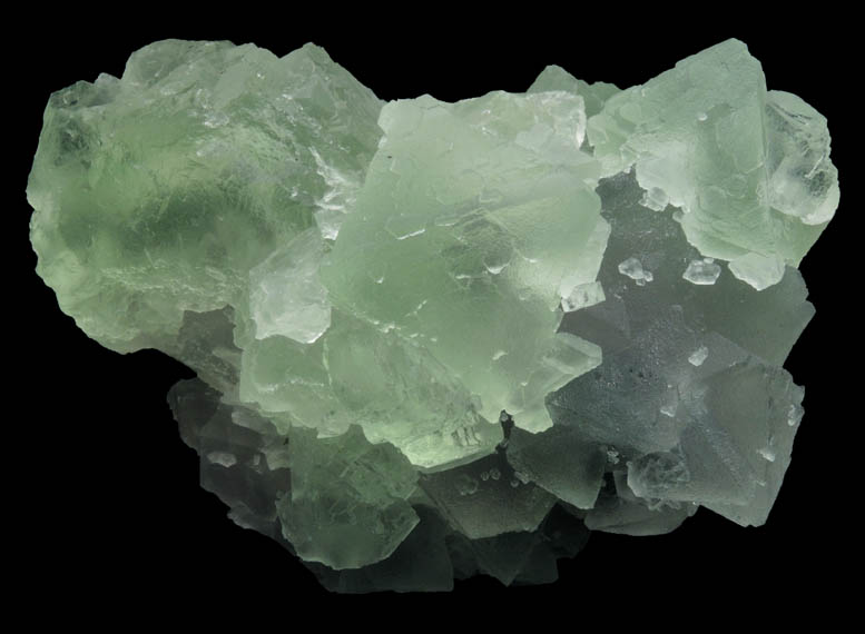 Fluorite on Fluorite from Xianghualing Mine, 32 km north of Linwu, Hunan Province, China