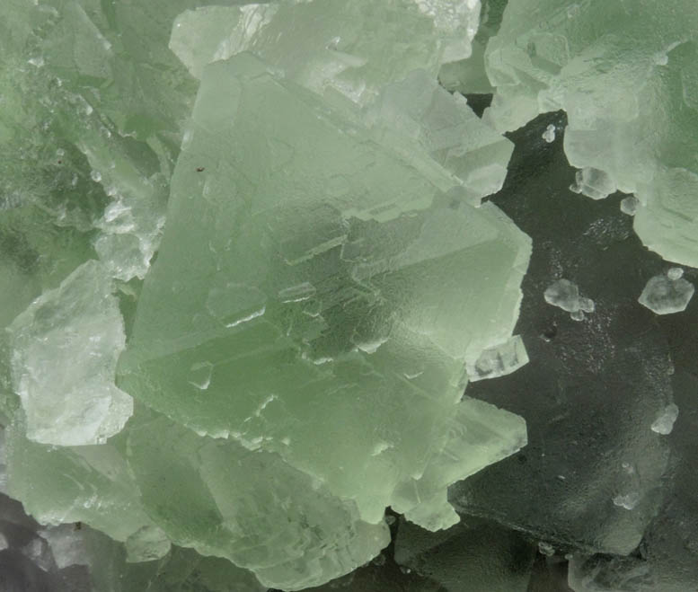 Fluorite on Fluorite from Xianghualing Mine, 32 km north of Linwu, Hunan Province, China