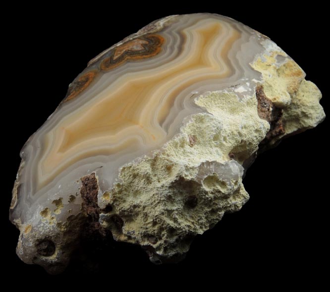 Quartz var. Laguna Agate from Ojo Laguna, Ahumada, Chihuahua, Mexico