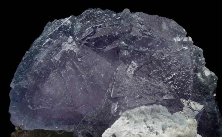 Fluorite on Fluorite with Quartz from De'an Mine, Wushan, Jiangxi Province, China