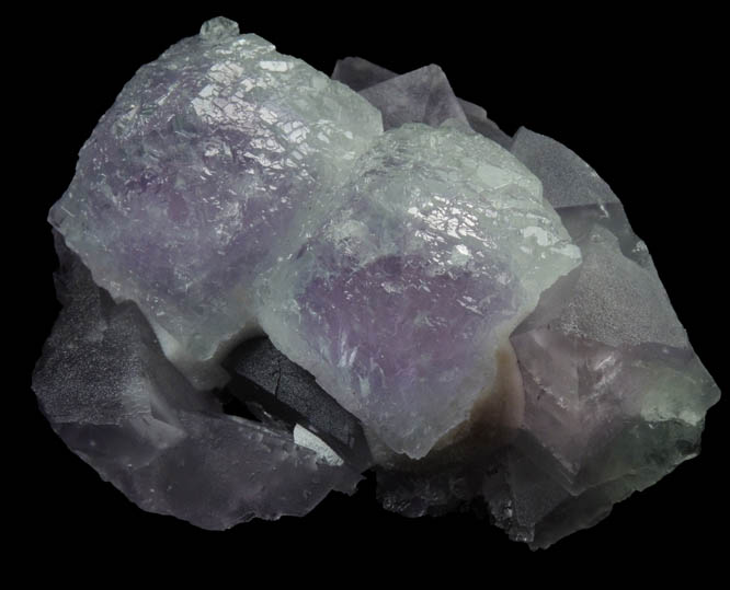 Fluorite on Fluorite from De'an Mine, Wushan, Jiangxi Province, China