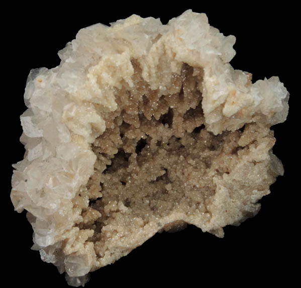 Calcite over Dolomite pseudomorphs after Calcite from Cavnic Mine (Kapnikbanya), Maramures, Romania