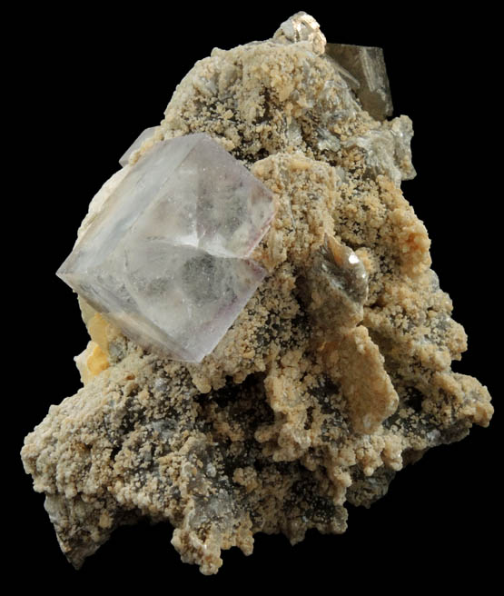 Fluorite, Arsenopyrite, Calcite, Quartz Muscovite from Yaogangxian Mine, Nanling Mountains, Hunan, China