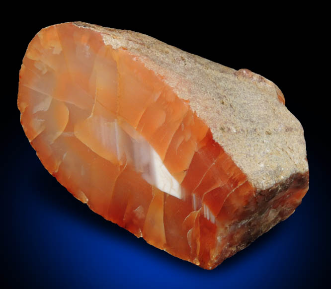 Quartz var. Carnelian from Bound Brook, Somerset County, New Jersey