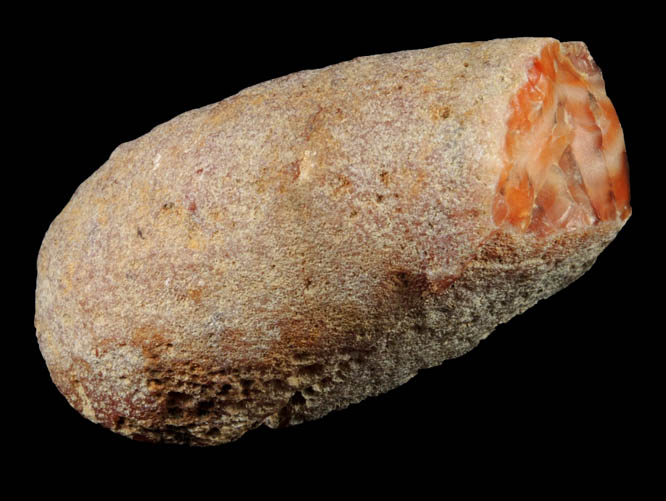 Quartz var. Carnelian from Bound Brook, Somerset County, New Jersey