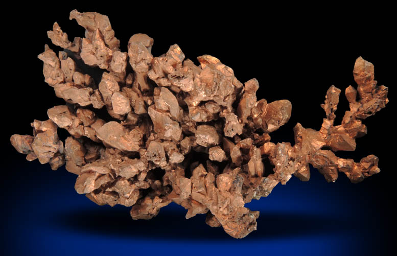 Copper (naturally crystallized native copper) from Ray Mine, Mineral Creek District, Pinal County, Arizona