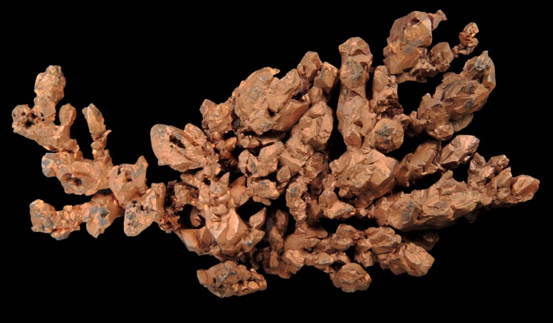 Copper (naturally crystallized native copper) from Ray Mine, Mineral Creek District, Pinal County, Arizona