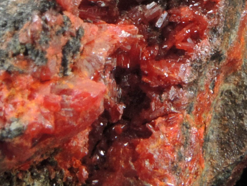 Realgar from Getchell Mine, Humboldt County, Nevada