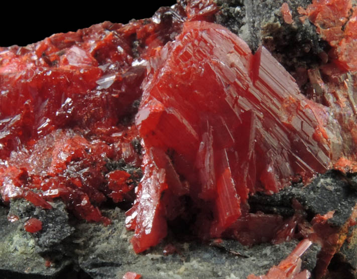 Realgar from Getchell Mine, Humboldt County, Nevada