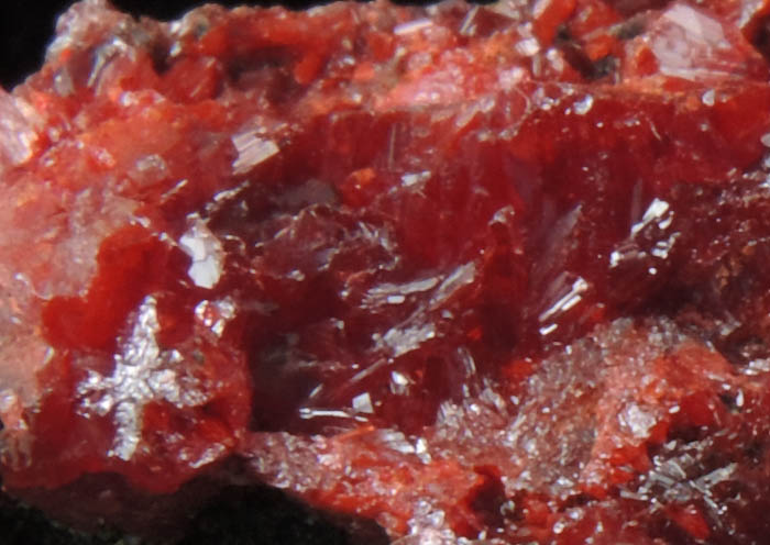 Realgar from Getchell Mine, Humboldt County, Nevada