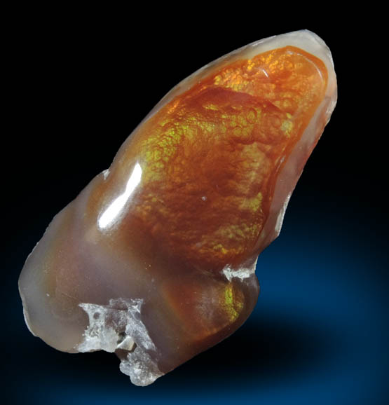 Quartz var. Fire Agate from Calvillo, Aguascalientes, Mexico