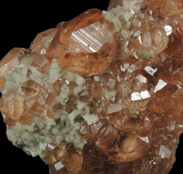 Grossular Garnet with Diopside from Jeffrey Mine, Asbestos, Qubec, Canada