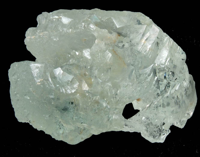 Beryl var. Aquamarine (etched crystal) from Minas Gerais, Brazil