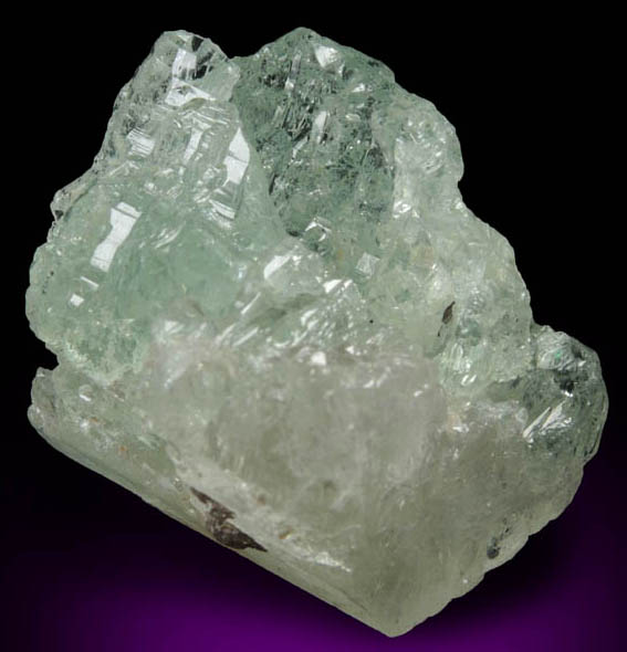 Beryl var. Aquamarine (etched crystal) from Minas Gerais, Brazil