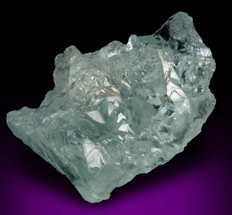 Beryl var. Aquamarine (etched crystal) from Minas Gerais, Brazil