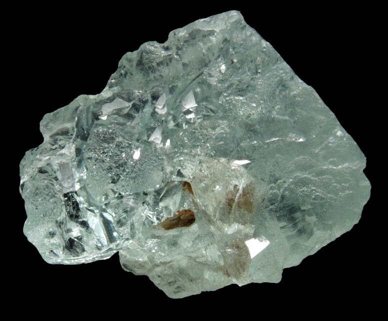 Beryl var. Aquamarine (etched crystal) from Minas Gerais, Brazil