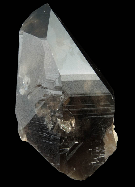Quartz var. Smoky Quartz (Dauphiné Law Twin) from Moat Mountain, west of North Conway, Carroll County, New Hampshire