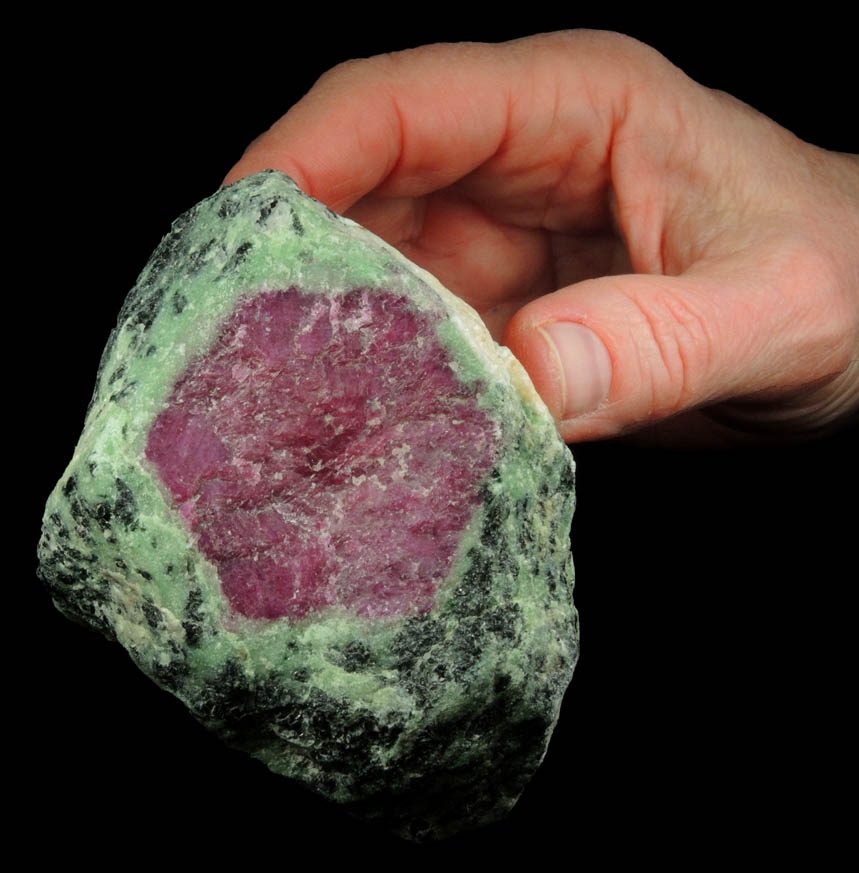 Ruby in Zoisite (Corundum, variety Ruby) from Longido, Arusha, Tanzania