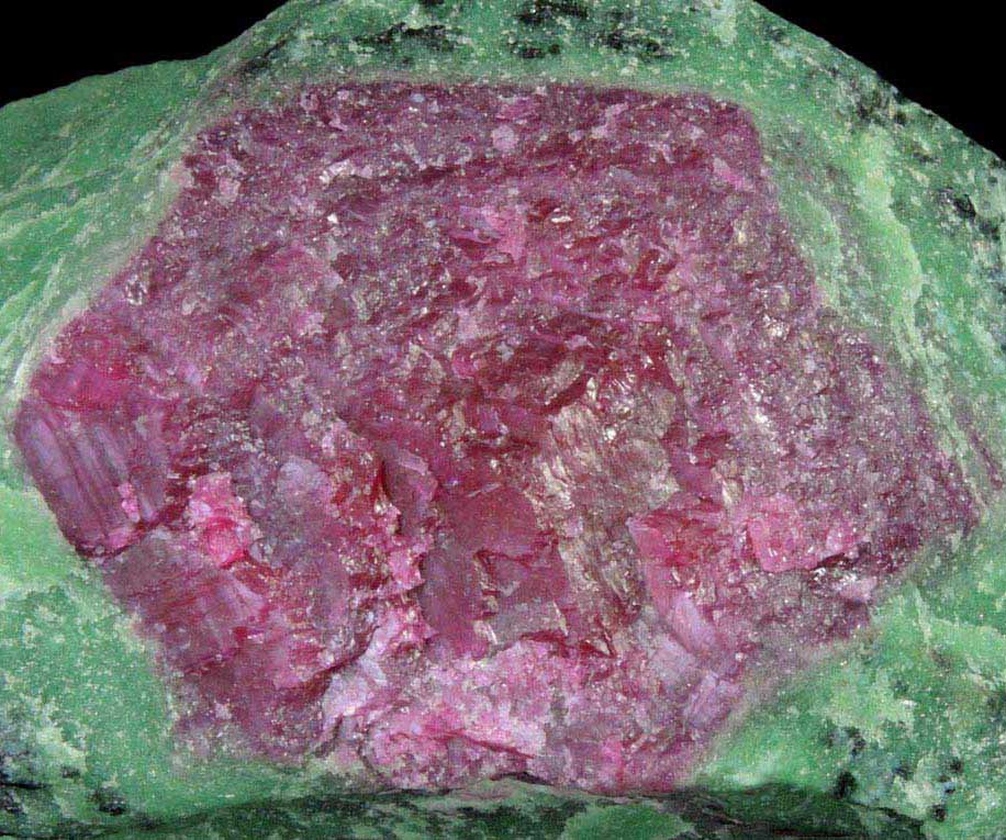 Ruby in Zoisite (Corundum, variety Ruby) from Longido, Arusha, Tanzania