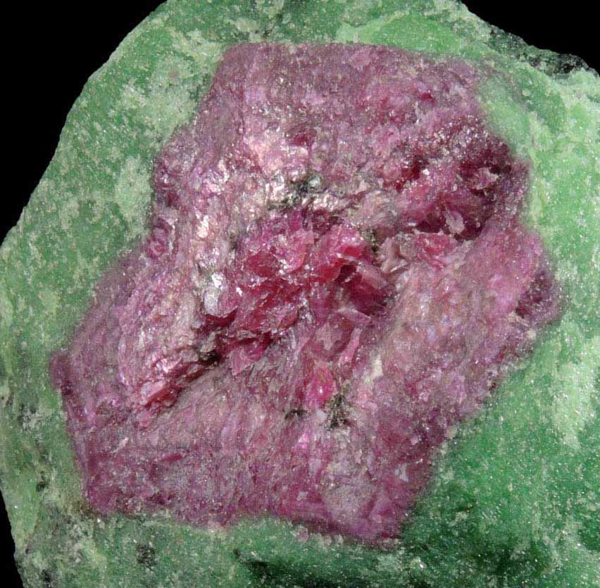 Ruby in Zoisite (Corundum, variety Ruby) from Longido, Arusha, Tanzania