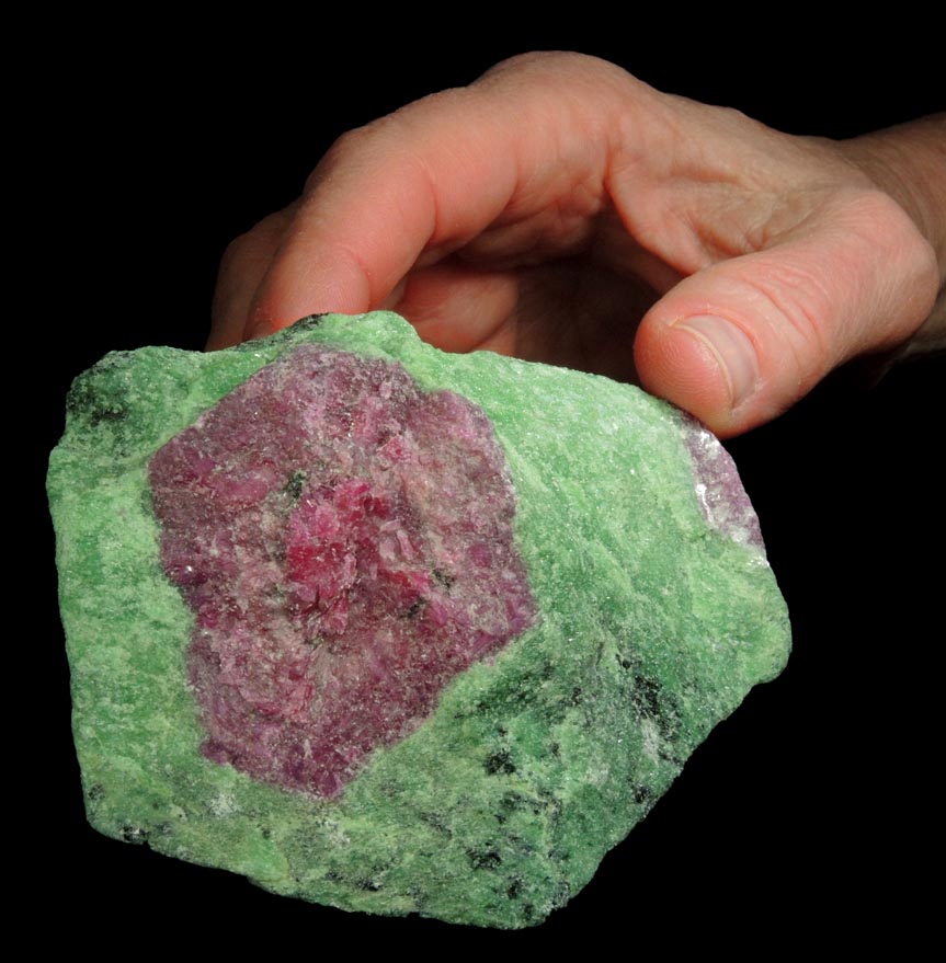 Ruby in Zoisite (Corundum, variety Ruby) from Longido, Arusha, Tanzania