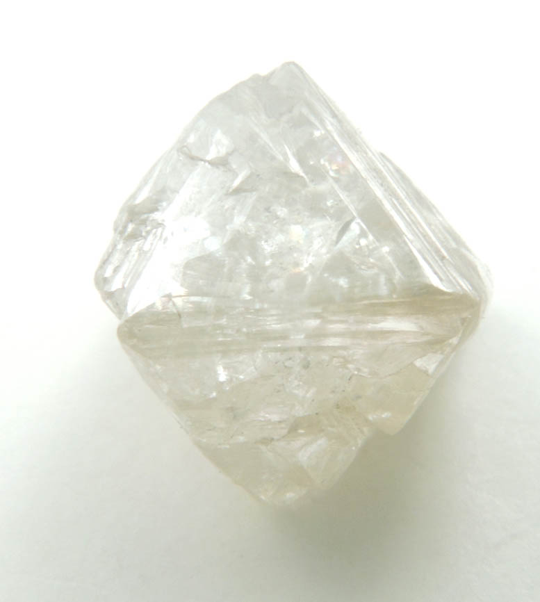 Diamond (3.40 carat pale-gray octahedral crystal) from Vaal River Mining District, Northern Cape Province, South Africa