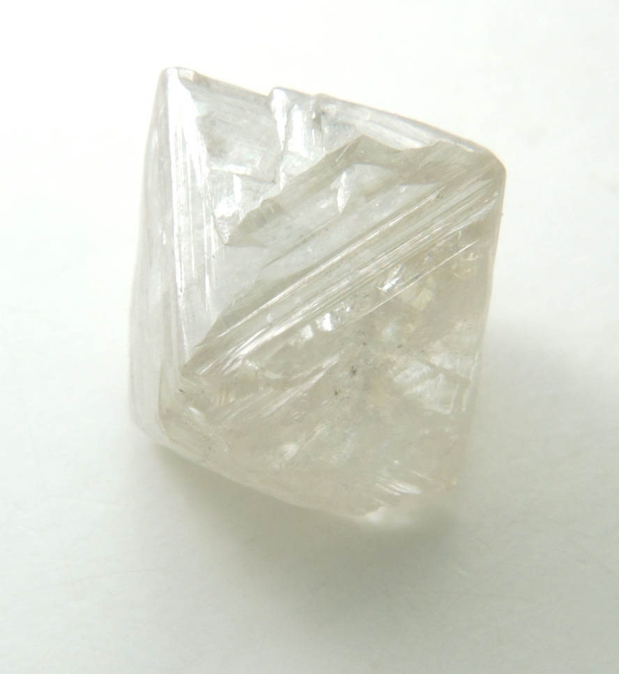 Diamond (3.40 carat pale-gray octahedral crystal) from Vaal River Mining District, Northern Cape Province, South Africa