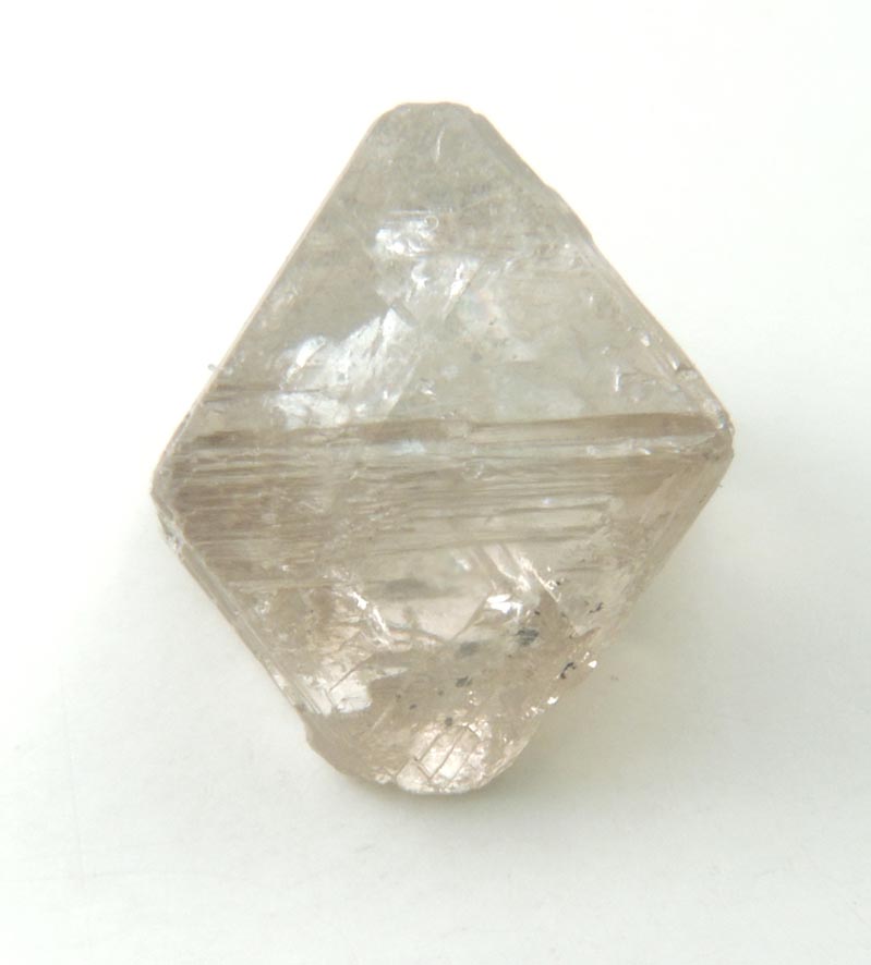 Diamond (2.53 carat brown octahedral crystal) from Vaal River Mining District, Northern Cape Province, South Africa