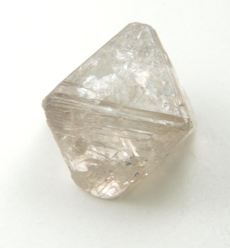 Diamond (2.53 carat brown octahedral crystal) from Vaal River Mining District, Northern Cape Province, South Africa