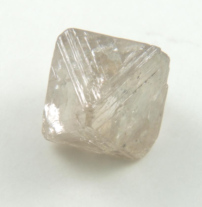 Diamond (2.53 carat brown octahedral crystal) from Vaal River Mining District, Northern Cape Province, South Africa