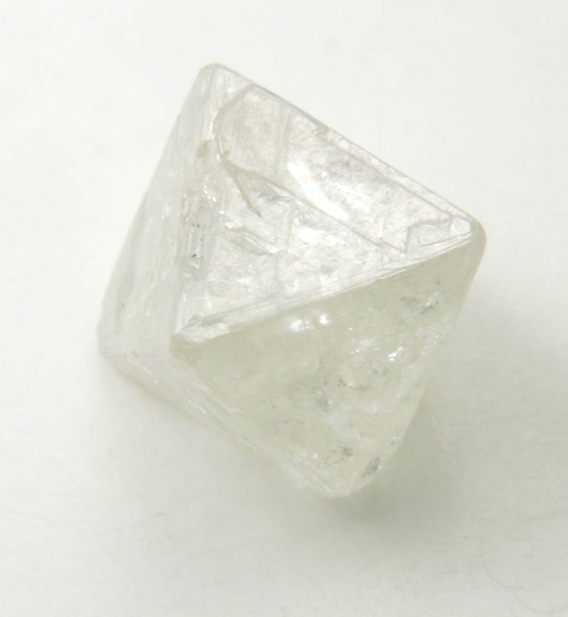 Diamond (1.68 carat pale yellow-gray octahedral crystal) from Vaal River Mining District, Northern Cape Province, South Africa