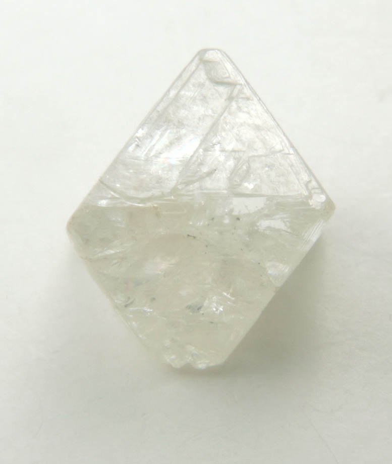 Diamond (1.68 carat pale yellow-gray octahedral crystal) from Vaal River Mining District, Northern Cape Province, South Africa