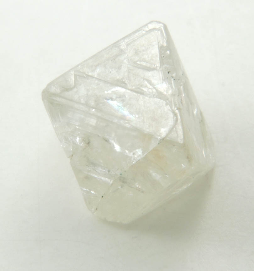 Diamond (1.68 carat pale yellow-gray octahedral crystal) from Vaal River Mining District, Northern Cape Province, South Africa