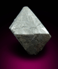 Diamond (2.14 carat translucent dark-gray octahedral crystal) from Zimbabwe