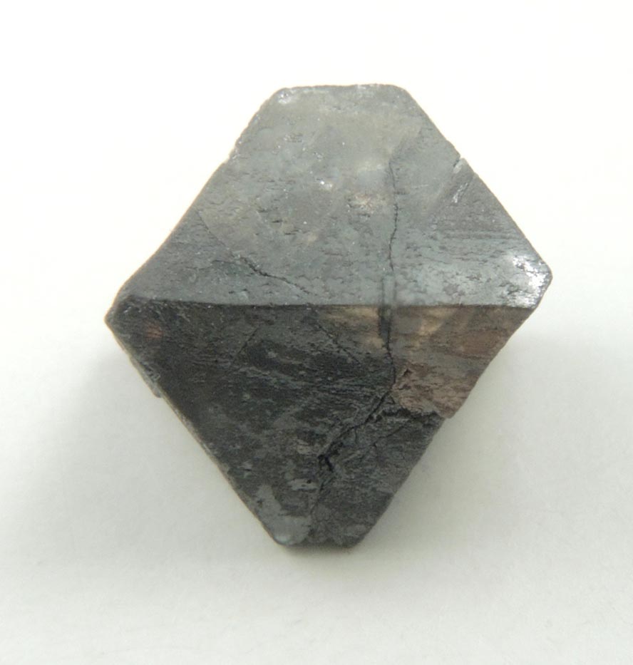 Diamond (2.14 carat translucent dark-gray octahedral crystal) from Zimbabwe