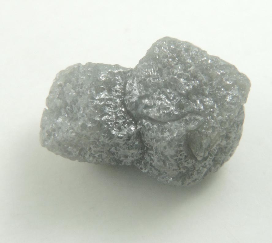 Diamond (2.46 carat interconnected gray cubic crystals) from Mbuji-Mayi, 300 km east of Tshikapa, Democratic Republic of the Congo