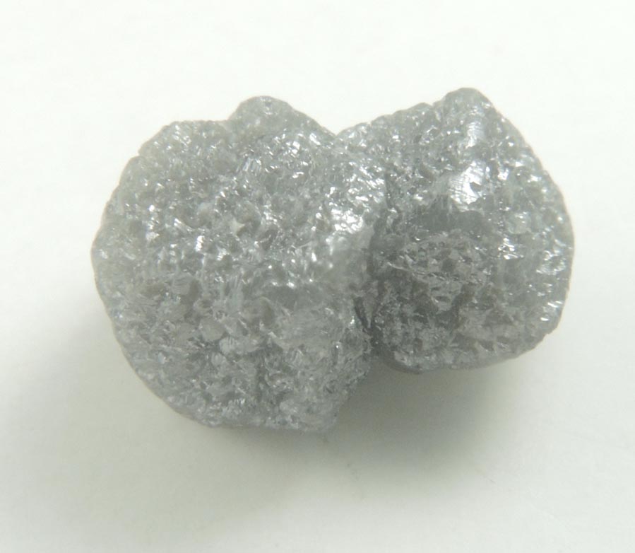 Diamond (2.46 carat interconnected gray cubic crystals) from Mbuji-Mayi, 300 km east of Tshikapa, Democratic Republic of the Congo