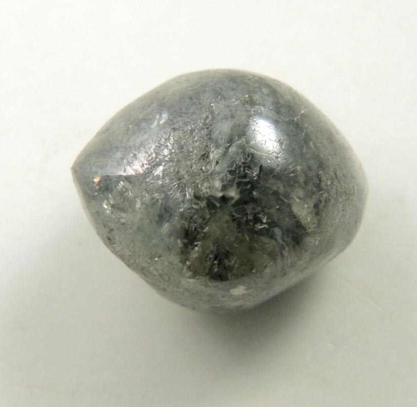 Diamond (3.09 carat black rounded octahedral crystal) from Mbuji-Mayi, 300 km east of Tshikapa, Democratic Republic of the Congo